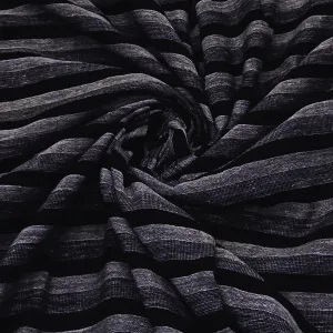 Black & Grey Stripes Fabric