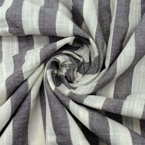 Grey & White Stripes Fabric