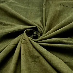 Natural Dye Olive Green Cotton Fabric