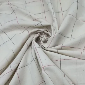 Red & Black Checks Fabric