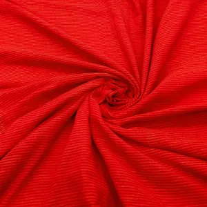 Red With Yellow Stripes Fabric