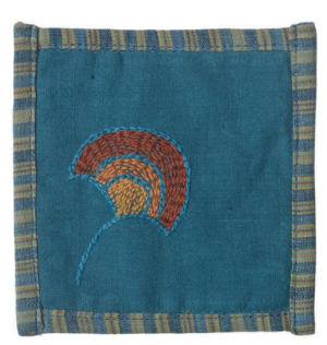 Coaster With Hand Embroidery - Set Of 4