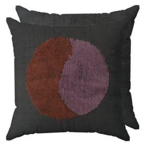 Cushion Cover With Extra Weft In Yinyang Design