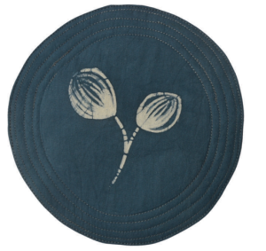 Quilted Round Trivet - Batik