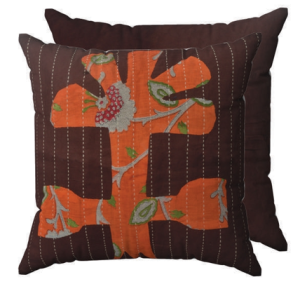 Cushion Cover Recycled Saree Patch Work (2 Layer)