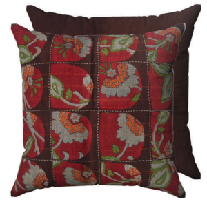 Cushion Cover Recycled Saree Patch Work (2 Layer)