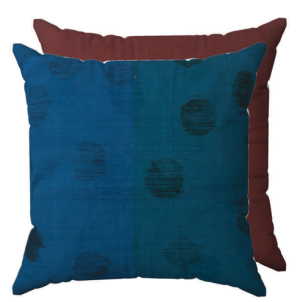 Cushion Cover Woven Circle Shape Warp Print