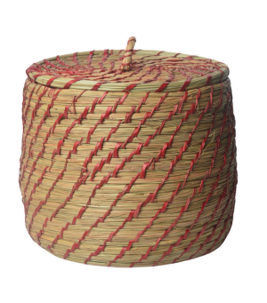Basket-Round With Lid-Large