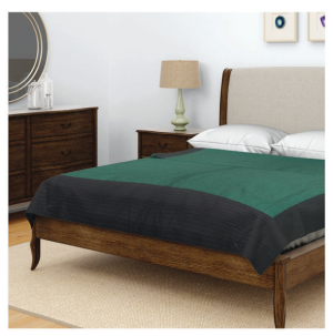 Bicolor Reversible Kantha Bed Cover (150X225 Cm)