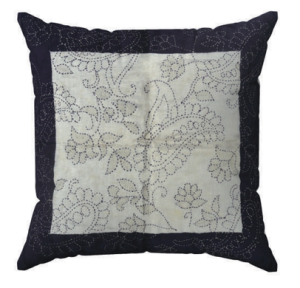 Cushion Cover - Paisley Jaal Kantha