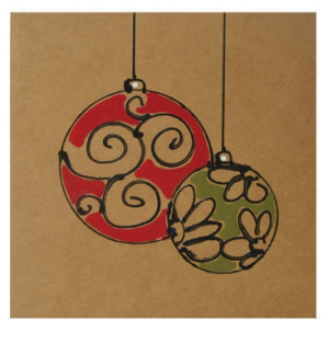 Greetings Card - Deco Ball Designed