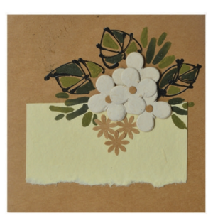 Greetings Card White Flower