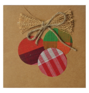 Greetings Card - Deco Ball Designed With Jute & Cloth
