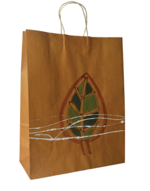 Paper Bag - Leaf Designed (Large)