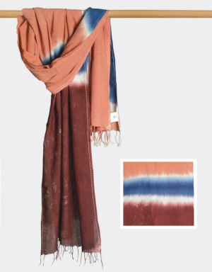 Stole Hand Painted With Embroidery