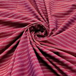 Handwoven Multicolour Striped Cotton Fabric