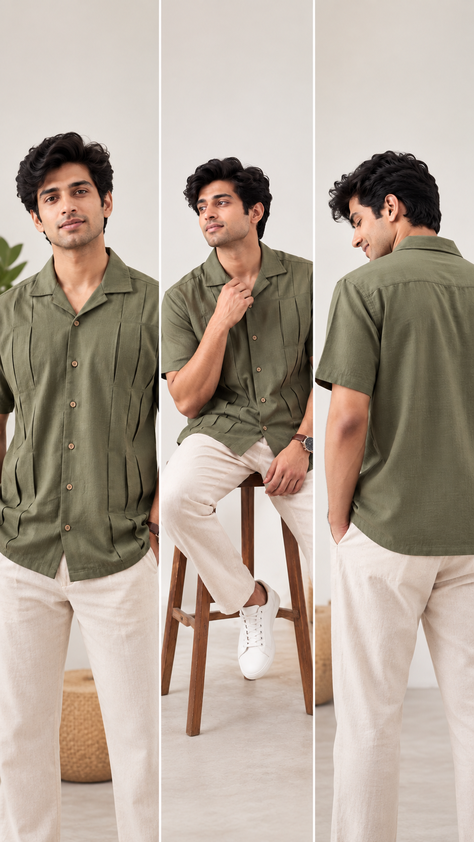 ð¤ Aarohi Pleated Shirt — Elegant Folds, Modern Indian Style ð¤