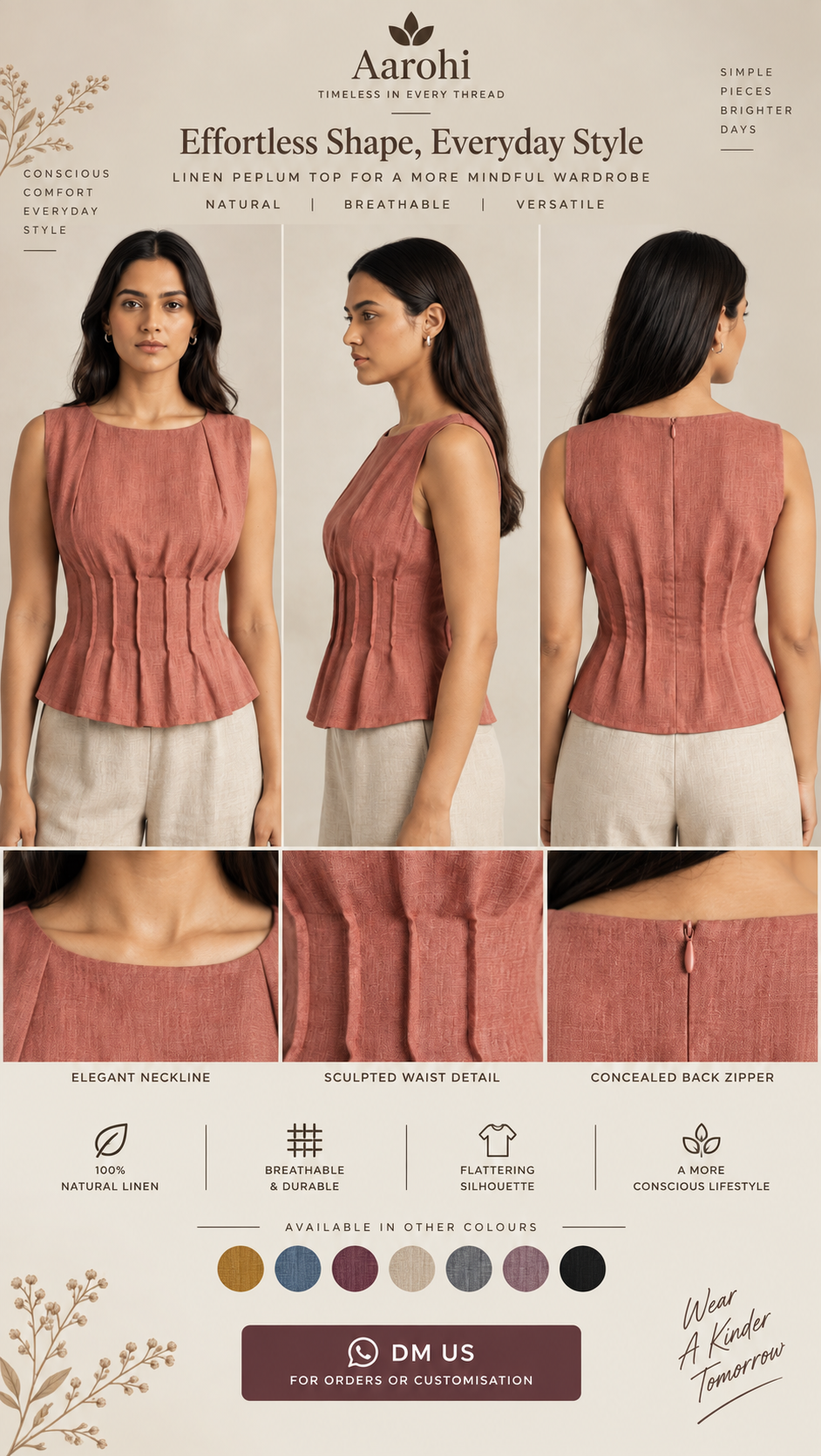 ð¤ Aarohi Handmade Iraa Flow Topð¤
