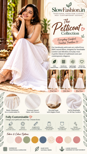 ⭐ð¿ SlowFashion.in | Fully Customisable Handmade Petticoats & Skirts ð¿⭐