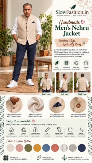 ð§µ Handmade Nehru Jackets — SlowFashion.in ✨