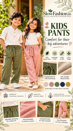 ⭐ð¿ SlowFashion.in | Handmade & Customisable Kids’ Pants ð¿⭐
