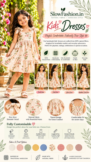 ⭐ð¸ SlowFashion.in | Handmade & Customisable Kids’ Dresses ð¸⭐