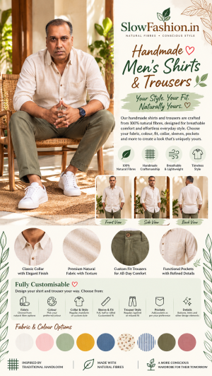 ð¿ SlowFashion.in — Handmade Men’s Shirts & Trousers ð